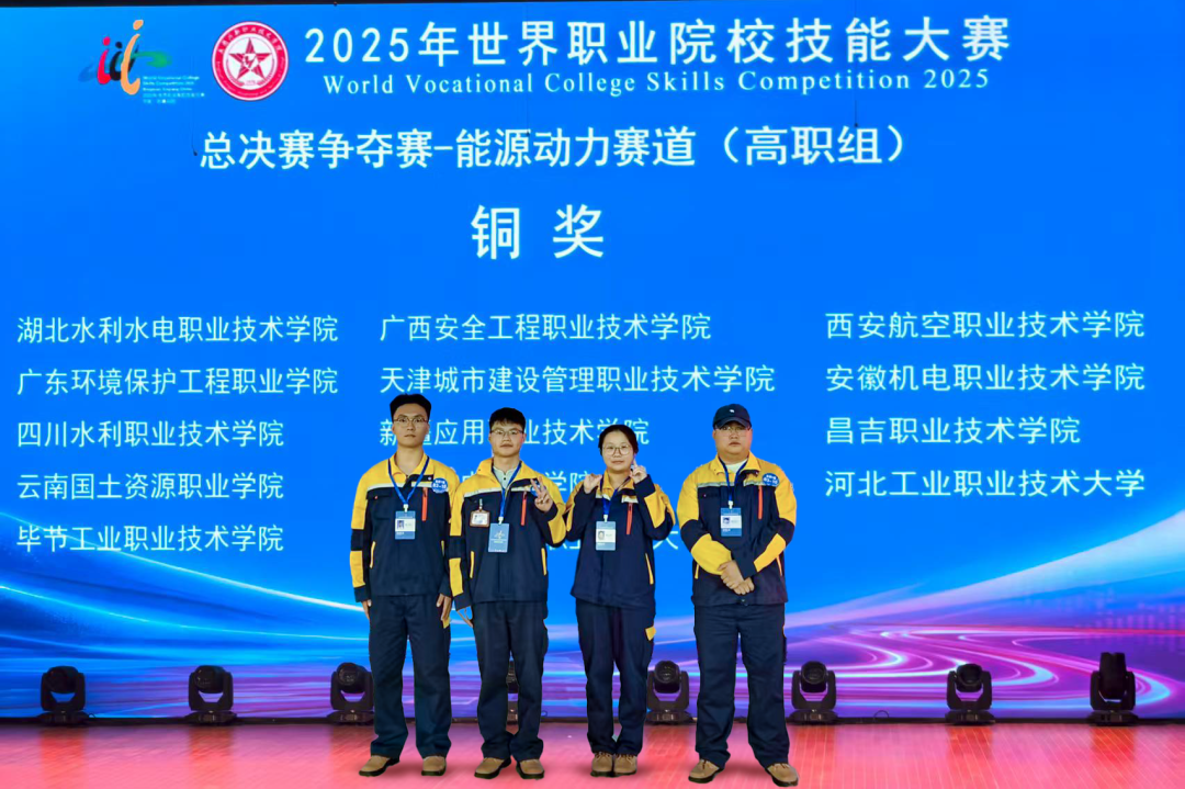 毕节工业职业技术学院机电工程系荣获世界职业院校技能大赛能源动力赛道铜奖