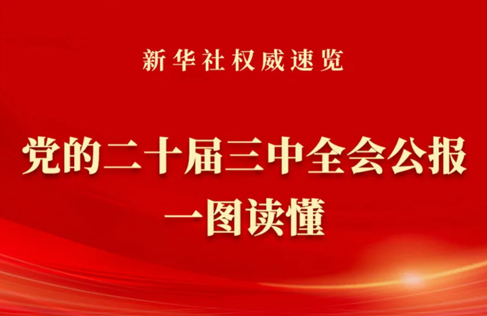 党的二十届三中全会公报一图读懂